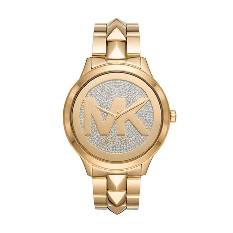 michael kors mk6714|Michael Kors Runway Mercer Quartz Crystal Pave Dial Ladies .